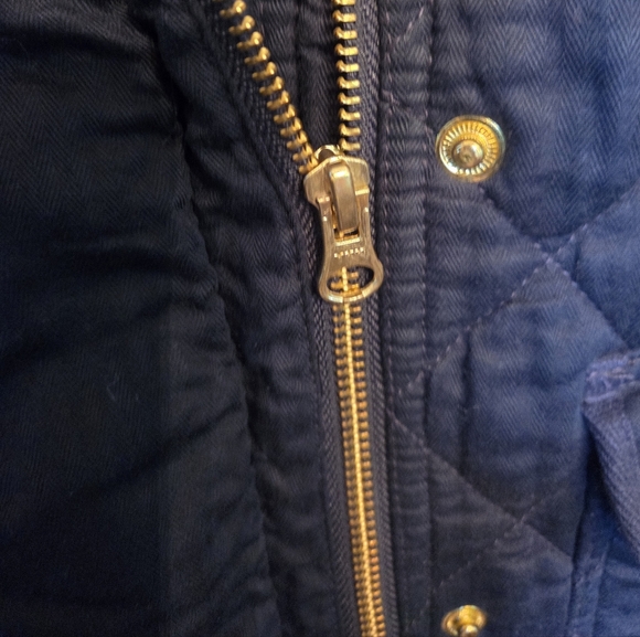 J Crew Factory Mercantile Navy Quilted Field Jacket Size S - Picture 7 of 9